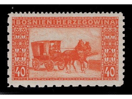 Rakousko - Bosna a Hercegovina 1906, Mi. 39, xx 40 h, Řz 12:9:6:6