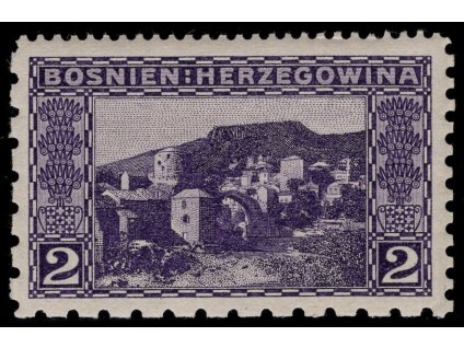 Rakousko - Bosna a Hercegovina 1906, Mi. 30, xx 2 h, Řz 12:9:6:6