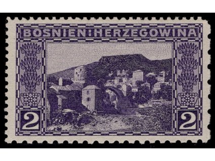 Rakousko - Bosna a Hercegovina 1906, Mi. 30, x 2 h, Řz 12:6:9:12
