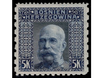 Rakousko - Bosna a Hercegovina 1906, Mi. 44, xx 5 K, Řz 12:6:9:6