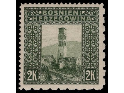 Rakousko - Bosna a Hercegovina 1906, Mi. 43, x 2 K, Řz 12:6:6:12