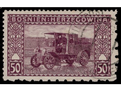 Rakousko - Bosna a Hercegovina 1906, Mi. 41, O 50 h, Řz 12:6:6:12