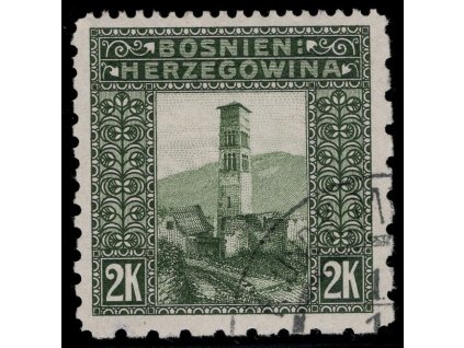 Rakousko - Bosna a Hercegovina 1906, Mi. 43, O 2 K, Řz 12:6:6:9