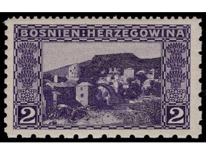 Rakousko - Bosna a Hercegovina 1906, Mi. 30, xx 2 h, Řz 12:6:6:9