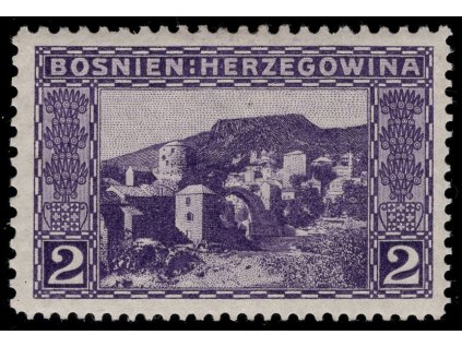 Rakousko - Bosna a Hercegovina 1906, Mi. 30, x 2 h, Řz 10:12:12:10