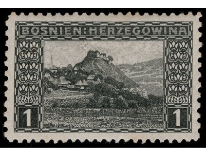Rakousko - Bosna a Hercegovina 1906, Mi. 29, x 1 h, Řz 10:9:10:9