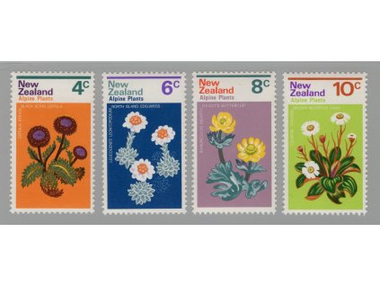 Nový Zéland 1972, Mi. 584-7, xx k.s. Květiny