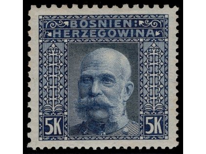 Rakousko - Bosna a Hercegovina 1906, Mi. 44, x 5 K, Řz 9:12:12:9