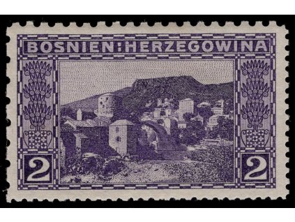 Rakousko - Bosna a Hercegovina 1906, Mi. 30, x 2 h, Řz 9:12:12:6