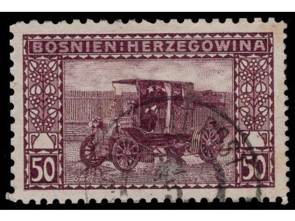 Rakousko - Bosna a Hercegovina 1906, Mi. 41, O 50 h, Řz 9:12:10:9