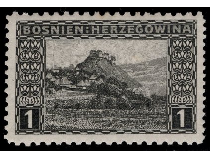 Rakousko - Bosna a Hercegovina 1906, Mi. 29, x 1 h, Řz 9:12:9:10