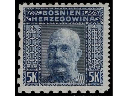 Rakousko - Bosna a Hercegovina 1906, Mi. 44, xx 5 K, Řz 9:12:6:6