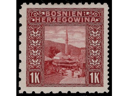Rakousko - Bosna a Hercegovina 1906, Mi. 42, xx 1 K, Řz 9:12:6:6