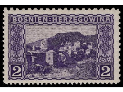 Rakousko - Bosna a Hercegovina 1906, Mi. 30, x 2 h, Řz 9:10:12:12