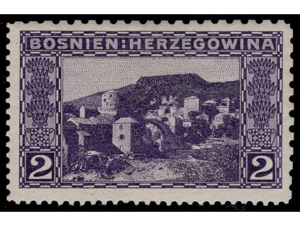 Rakousko - Bosna a Hercegovina 1906, Mi. 30, x 2 h, Řz 9:9:12:12
