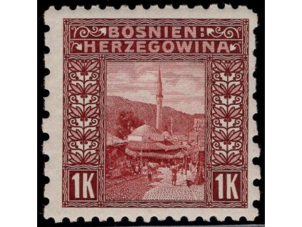 Rakousko - Bosna a Hercegovina 1906, Mi. 42, x 1 K, Řz 9:6:9:6