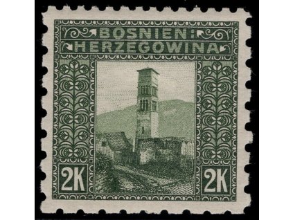 Rakousko - Bosna a Hercegovina 1906, Mi. 43, x 2 K, Řz 9:6:6:6