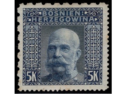 Rakousko - Bosna a Hercegovina 1906, Mi. 44, x 5 K, Řz 6:12:12:6