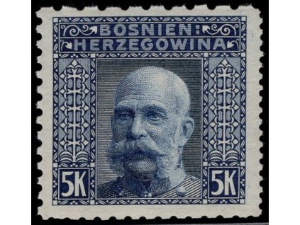 Rakousko - Bosna a Hercegovina 1906, Mi. 44, xx 5 K, Řz 6:12:9:9