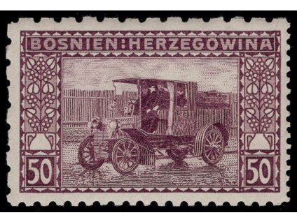 Rakousko - Bosna a Hercegovina 1906, Mi. 41, xx 50 h, Řz 6:12:9:6