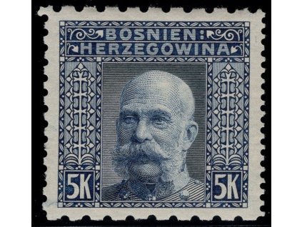 Rakousko - Bosna a Hercegovina 1906, Mi. 44, xx 5 K, Řz 6:12:6:9