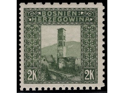Rakousko - Bosna a Hercegovina 1906, Mi. 43, xx 2 K, Řz 6:9:9:12