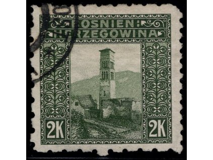 Rakousko - Bosna a Hercegovina 1906, Mi. 43, O 2 K, Řz 6:9:6:6
