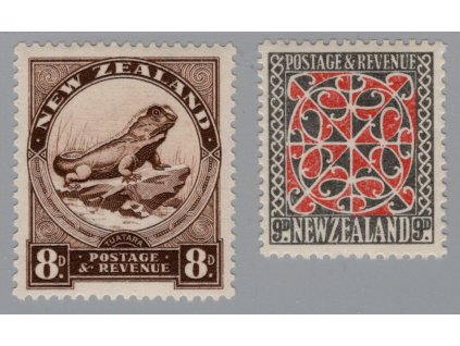 Nový Zéland 1936, Mi. 221+222, x 8d + 9d