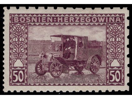 Rakousko - Bosna a Hercegovina 1906, Mi. 41, xx 50 h, Řz 6:6:9:12