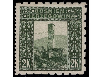 Rakousko - Bosna a Hercegovina 1906, Mi. 43, x 2 K, Řz 6:6:6:12