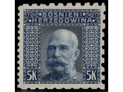 Rakousko - Bosna a Hercegovina 1906, Mi. 44, (x) 5 K, Řz 6:6:6:9