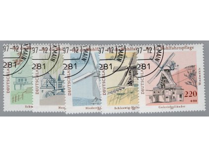 Německo - Spolková republika 1997, Mi. 1948-52, O Mlýny (xx lep)