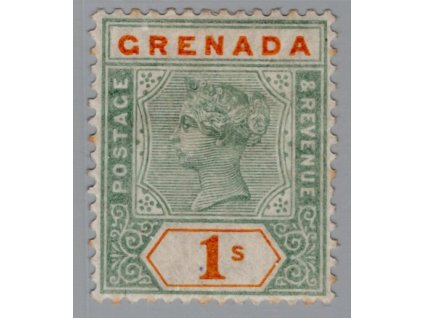 Grenada 1895, Mi. 39, x 1sh (skvrnky)