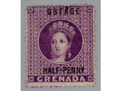 Grenada 1881, Mi. 8, (x) 1/2d (chybotisk SG 21c bez "P")
