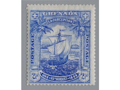 Grenada 1898, Mi. 40, x 2,5d Loď