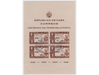 Kuba 1948, Mi. Bl. 3, xx A Setkání (dvl)