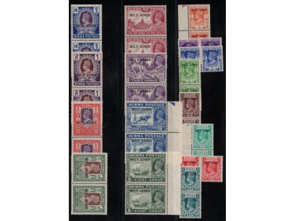 Barma 1945, Mi. 36-51, xx (dvoupásky)