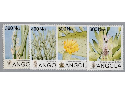 Angola 1993, Mi. 928-31, xx Sukulenty