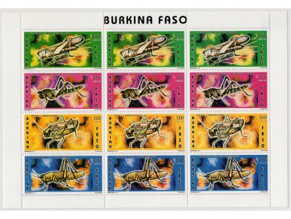 Burkina Faso 1996, Mi. KB 1415-8, xx Hmyz