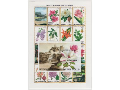 Sierra Leone 1991, Mi. PL 1694-1709 + Bl. 177, xx Květiny