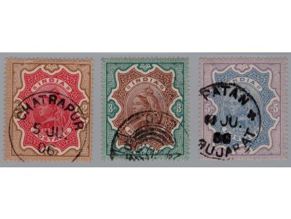 Indie 1895, Mi. 45-7, O 2-5R