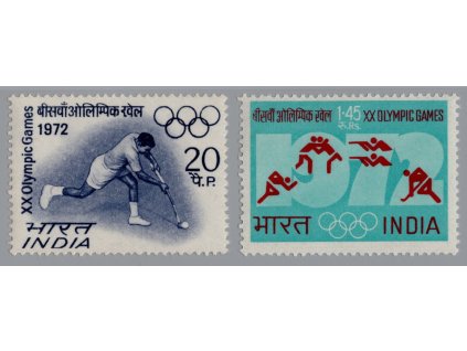 Indie 1972, Mi. 538-9, xx OH