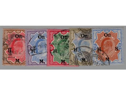 Indie Služební 1909, Mi. D46-50, O