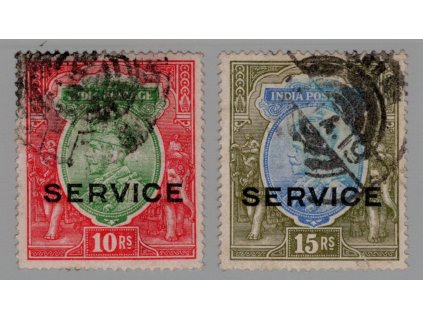 Indie Služební 1912, Mi. D61-2, O 10 a 15R