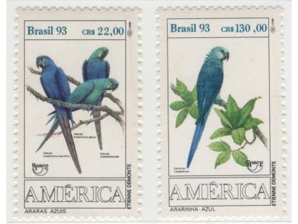 Brazílie 1993, Mi. 2548-9, xx Ptáci