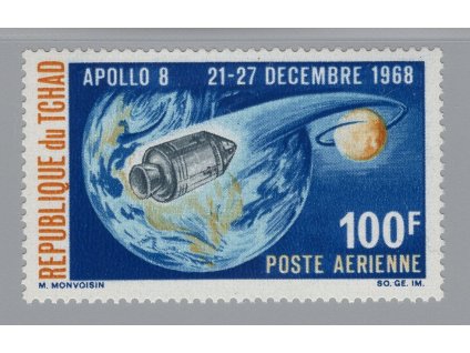 Čad 1969, Mi. 222, xx Apollo 8