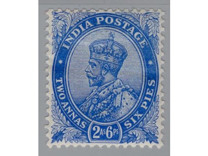 Indie 1913, Mi. 92, x 2A6P Jiří V.