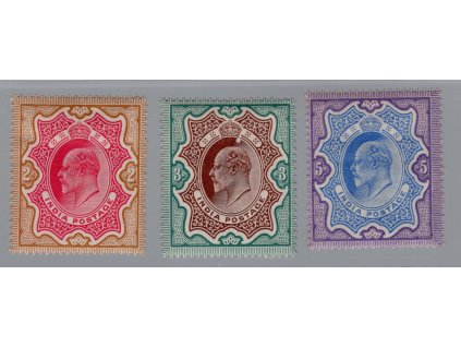 Indie 1903, Mi. 66-8, x 2-5R Eduard