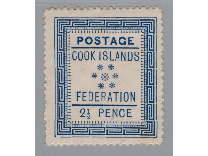 Cookovy ostrovy 1892, Mi. 3, x 2 1/2d