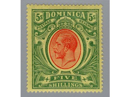 Dominika 1914, Mi. 50,  x 5sh